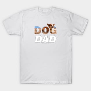 Dog Dad - Corgi oil painting wordart T-Shirt